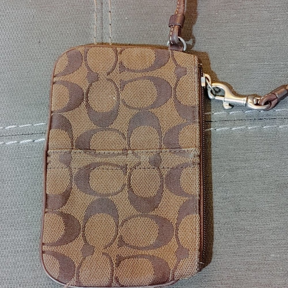 Coach Mini Signature Wristlet